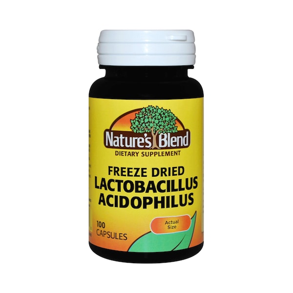 Natures Blend Lactobacillus Acidophilus Probiotic Dietary Supplement, 100PK 54629011101 - main